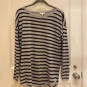 Black and white striped sweater